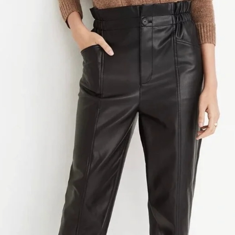 Brand New MADEWELL Paper Bag Faux Leather pants - Sz 0